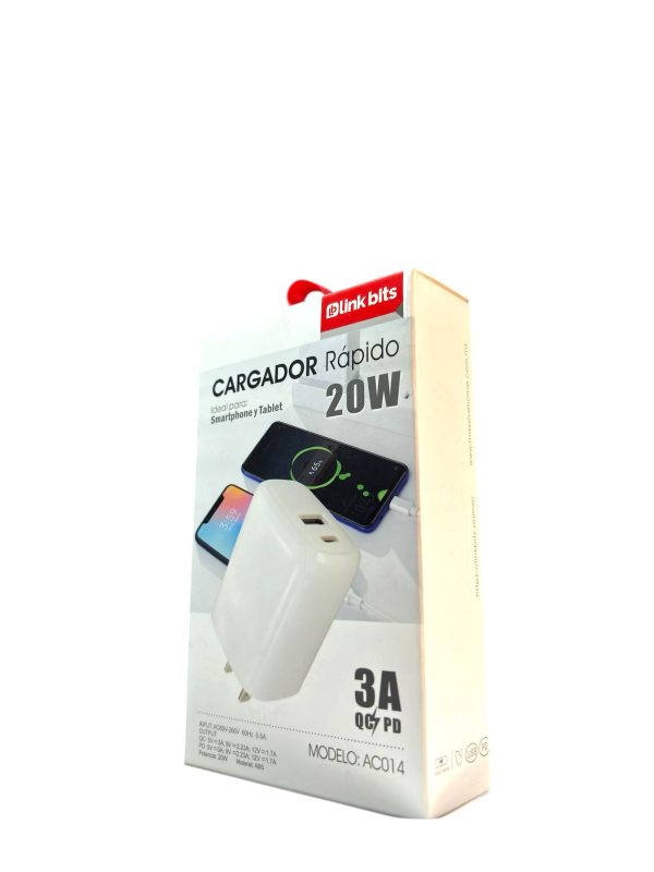 Cargador Rápido Link Bits 20W – Modelos CRD-02 / AC014 - Image 2