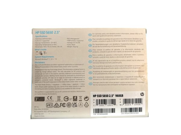 SSD HP S650 2.5" 960GB - Image 2