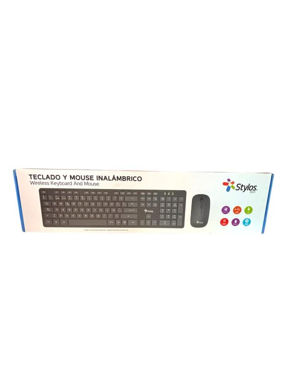 TECLADO Y MOUSE INALAMBRICO (Stylos tech)